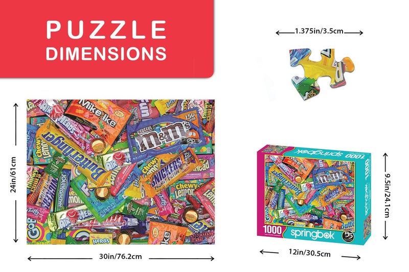 Springbok's 1000 Piece Jigsaw Puzzle Sweet Tooth - Made in USA - Image 3